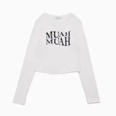 muah muah ハートポイントクロップTシャツのサムネイル