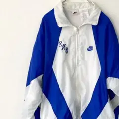 90‘s　銀タグ　NIKE ナイロンジャケット　虎　スウォッシュ　刺繍　A231