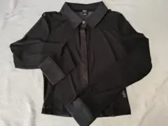 Dazy メッシュ ショート丈 ブラウス ブラック Mサイズ