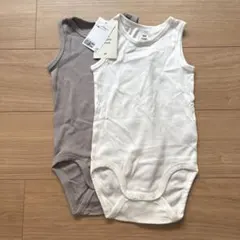 H&M baby エイチアンドエム　コットンボディスーツ2枚