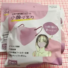立体不織布美シルエット 小顔マスク 10枚入×3袋　ライラック
