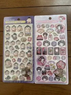 ボンボンドロップシール　和柄　舞妓さん　お相撲さん　正規品