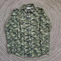 カモフラージュ 長袖シャツ／INHERIT