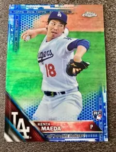 topps chrome rc 前田健太　blue refractor /150