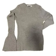 y2k COLONY 2139 グレー リブニット セーター F