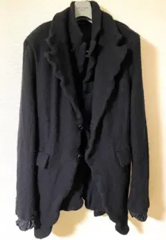 コムデギャルソンオムプリュス 22AW ウール縮絨 ノーカラージャケット コムデギャルソンオムプリュス 22AW ウール縮絨 ノーカラー
