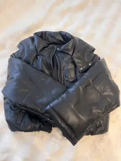 ダウンジャケット ショート丈 黒