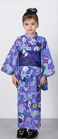 ANNA SUI mini アナスイミニ 接触冷感 ストライプリボン柄浴衣 LL