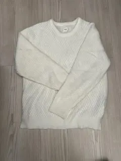 BROWNIE アイボリー ニットセーター Mサイズ