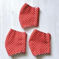 布マスク Sサイズ　3枚組　ハンドメイド　立体マスク　子供マスク　小学生 S07