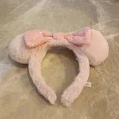 ディズニー カチューシャ ミニー ピンク リボン