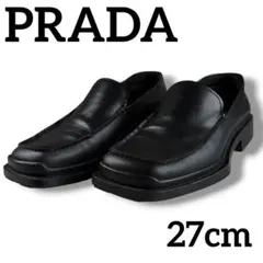 美品 PRADA プラダ ローファー 革靴 スクエアトゥ ビジネス 27cmのサムネイル