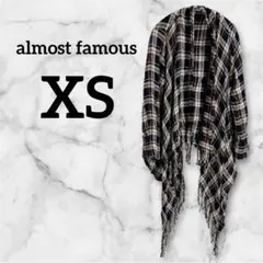 almost famous チェック柄カーディガン XSサイズ