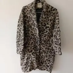 Zara★レオパード柄 ウールコート