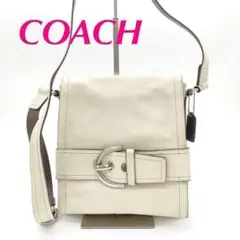 【美品】 COACH コーチ アイボリー ショルダー