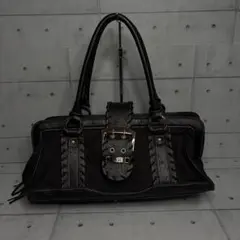 Y2K 00s archive 平成ギャル 太ベルト リング ハンドバッグ 黒