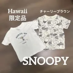 ハワイ限定品　2点セットHawaii Tシャツ　まとめ　90ー100 スヌーピーのサムネイル