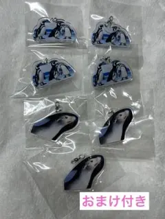 神戸須磨シーワールド限定 キティ アクリルキーホルダー⑥紫 シャチ