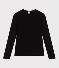 [美品] PETIT BATEAU 長袖 ポワンココット ブラック XXSのサムネイル