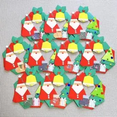 折り紙 クリスマスリース 10個