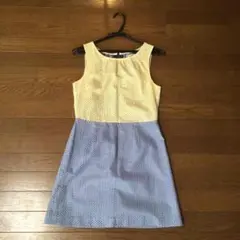 LilyBrown リリーブラウン ノースリーブ切替ワンピース