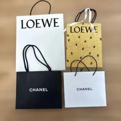 LOEWE CHANEL ショップ袋セット 大小　限定