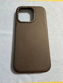 CASETiFY iPhone15pro用レザー調ケース　ブラック
