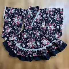 Catherine cottage 花柄着物浴衣ドレス120