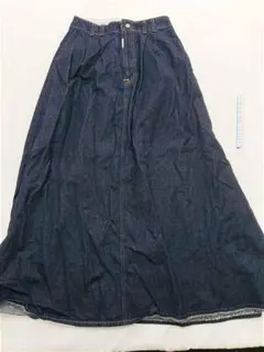▲サムシング デニム マキシスカート Mサイズ インディゴ系 日本製