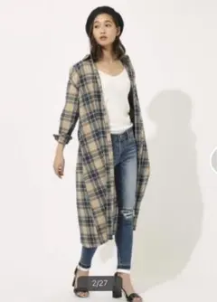 AZUL チェックワンピース