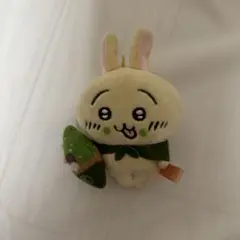 うさぎのぬいぐるみ 抹茶ソフトクリーム帽子付き