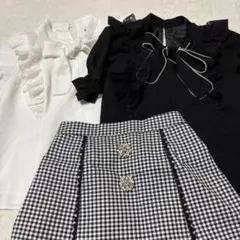 evelyn パールリボンブラウス ビジュースカート まとめ売り