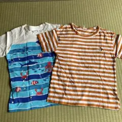 半袖　Tシャツ　130サイズ　２枚セット　海の生き物　サマンサモスモスLagom