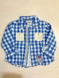 ブランシェス♡ポケット付きチェックシャツ♡90