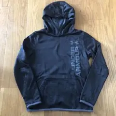 Under Armour ColdGear フード付きパーカー YLG 黒