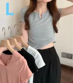 レディース　Tシャツ　おしゃれ　クロップド丈　ショート丈　細見え　運動　スポーツ