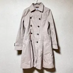 LES MUES　ベージュ トレンチコート　L 上品シルエット 春秋アウター