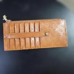 猫型押し カードケース ブラウン