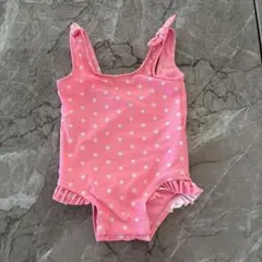 【GAP BABY】水玉ピンク水着80cm