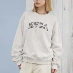 RVCA クルーネック スウェット ホワイト グレー