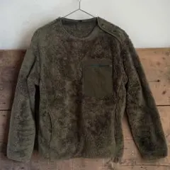 『UNIQLO』 ユニクロ フリース プルオーバー ダークグリーン XSサイズ