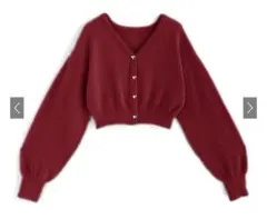 GRL フェザーラメ カーディガン