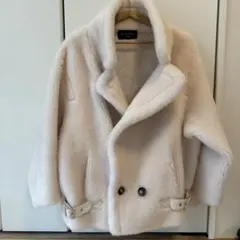 SMILE ORCHID ホワイトファーコート Mサイズ