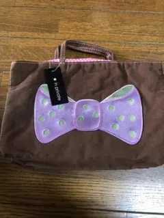 お値下げしました！コットン素材リボンバック