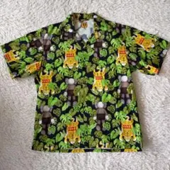 美品 HUMAN MADE × KAWS ALOHA SHIRTS グリーン Lのサムネイル