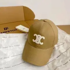 CELINE コットン ロゴベースボール キャップ f1