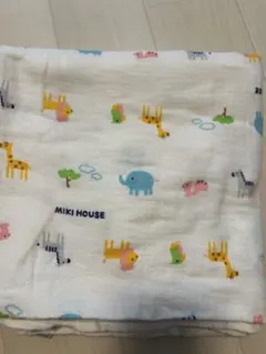 MIKI HOUSE 動物柄 おくるみ