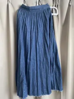 プリーツスカート デニム