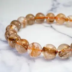 輝く金針｜タイチンルチルクォーツ 9.8mm ブレスレット　/596