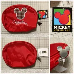 Disney　MICKEYUNLIMITED　ミッキーポーチ　タグ付　古着屋購入